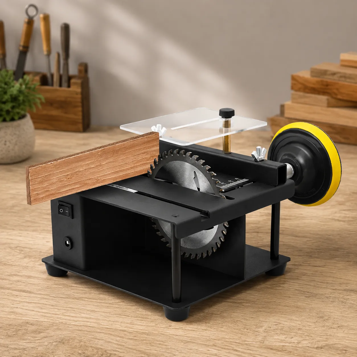 Desktop Precision Table Saw for DIY Makers and Woodworking Enthusiasts