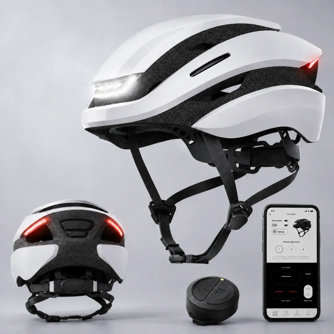 🔥Today's Special - Buy 1 Get 1 Free🔥 Smart LED Bike Helmet – Turn Signals & 3-Day Battery