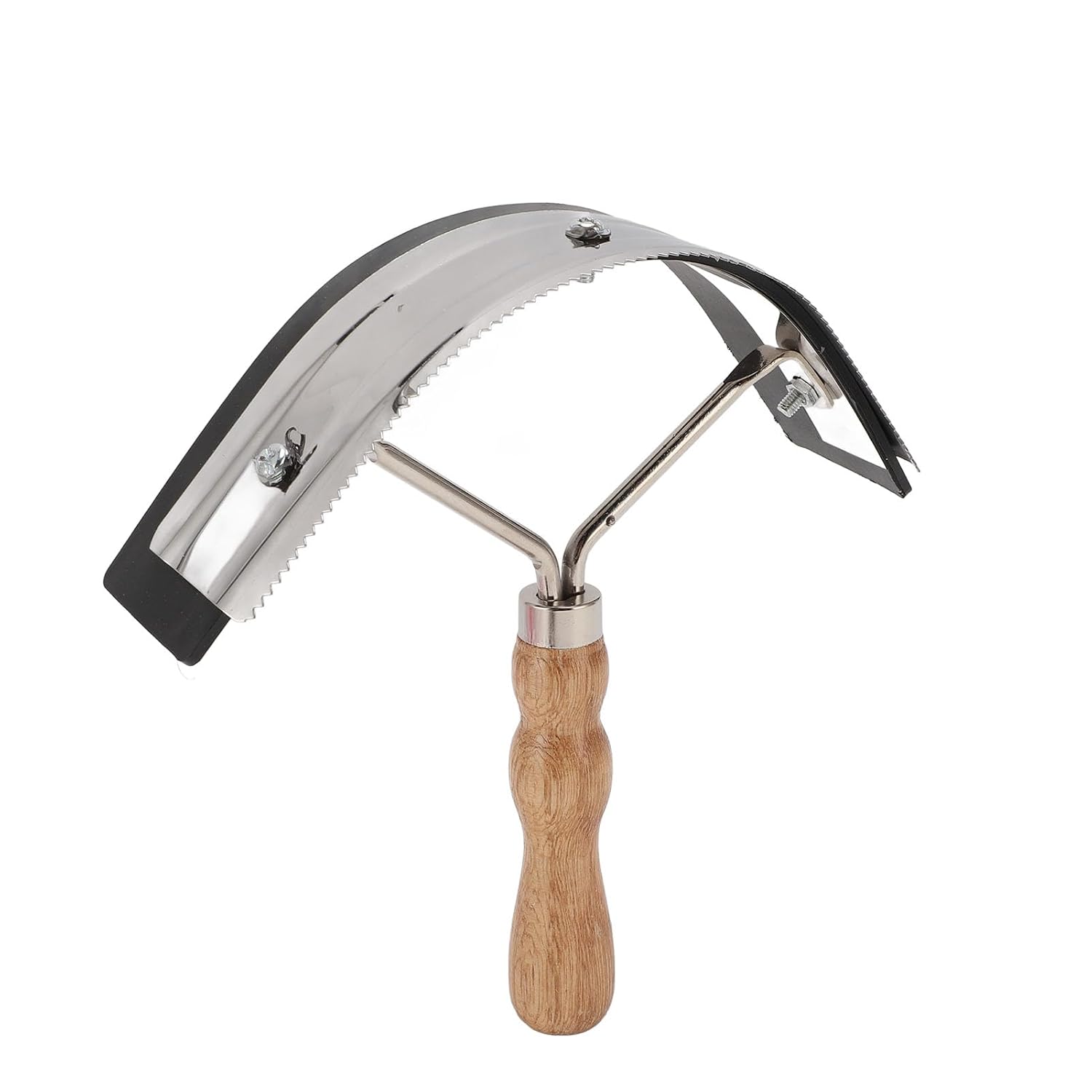 Ergonomic wooden-handled horse grooming brush