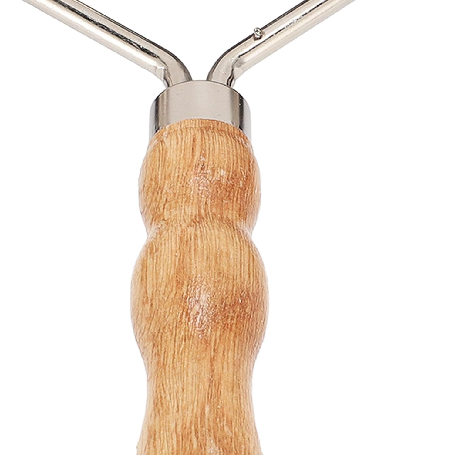 Ergonomic wooden-handled horse grooming brush