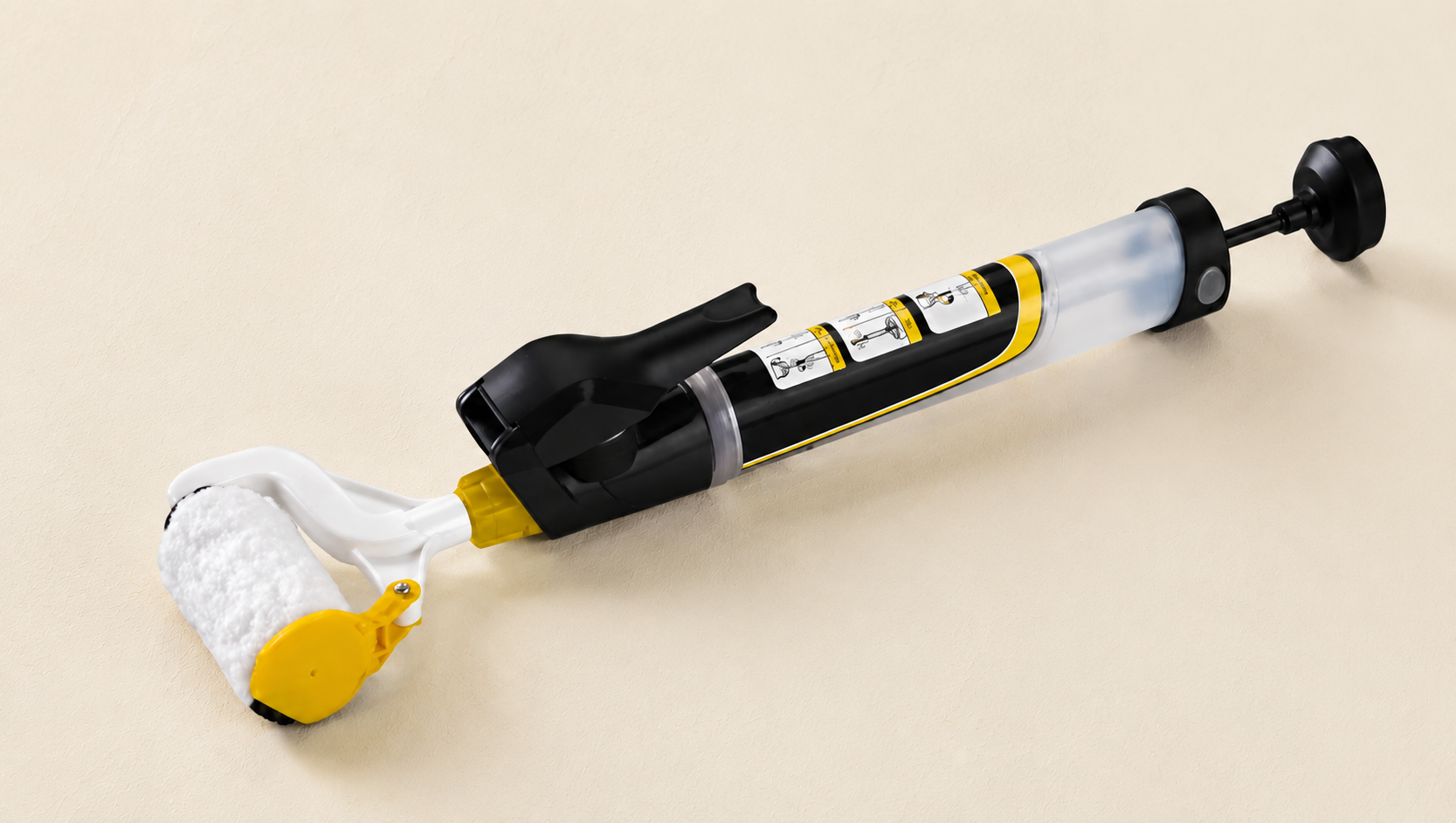 Portable Paint Roller with Built-In Paint Storage Tank