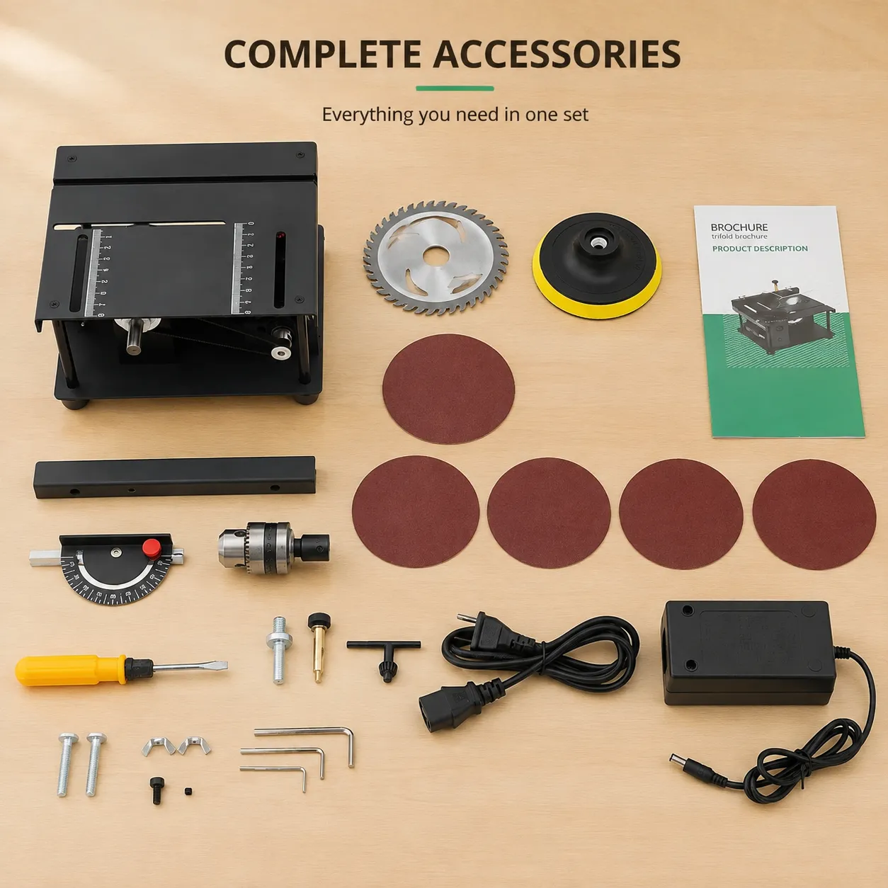 Desktop Precision Table Saw for DIY Makers and Woodworking Enthusiasts