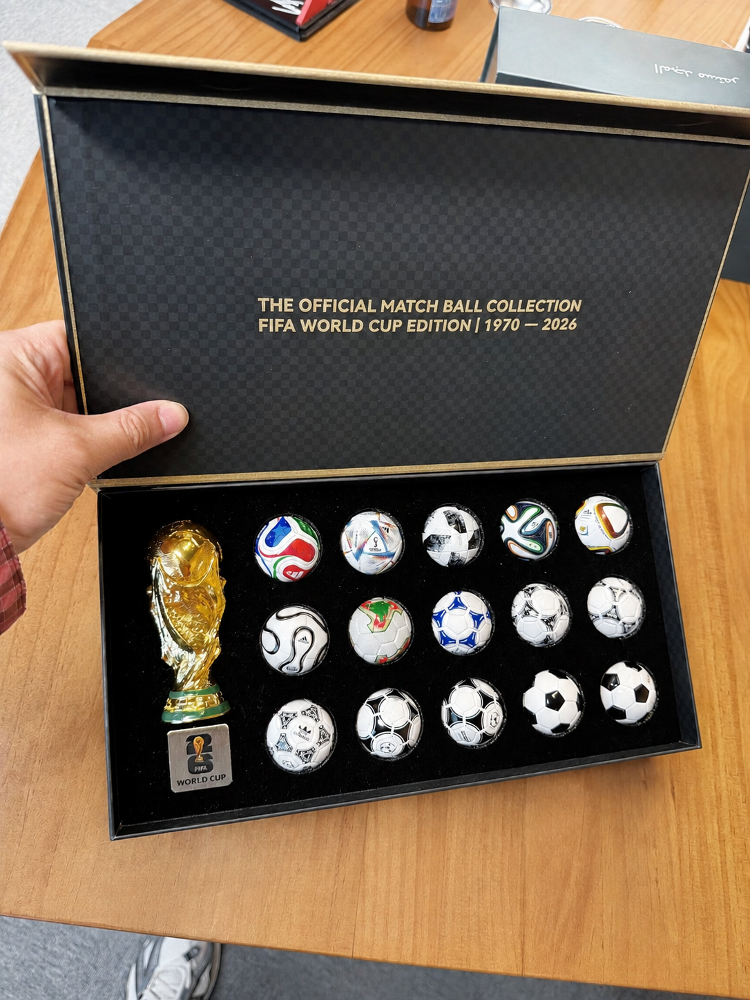 1970–2026 World Cup Mini Match Ball Collection Display Box