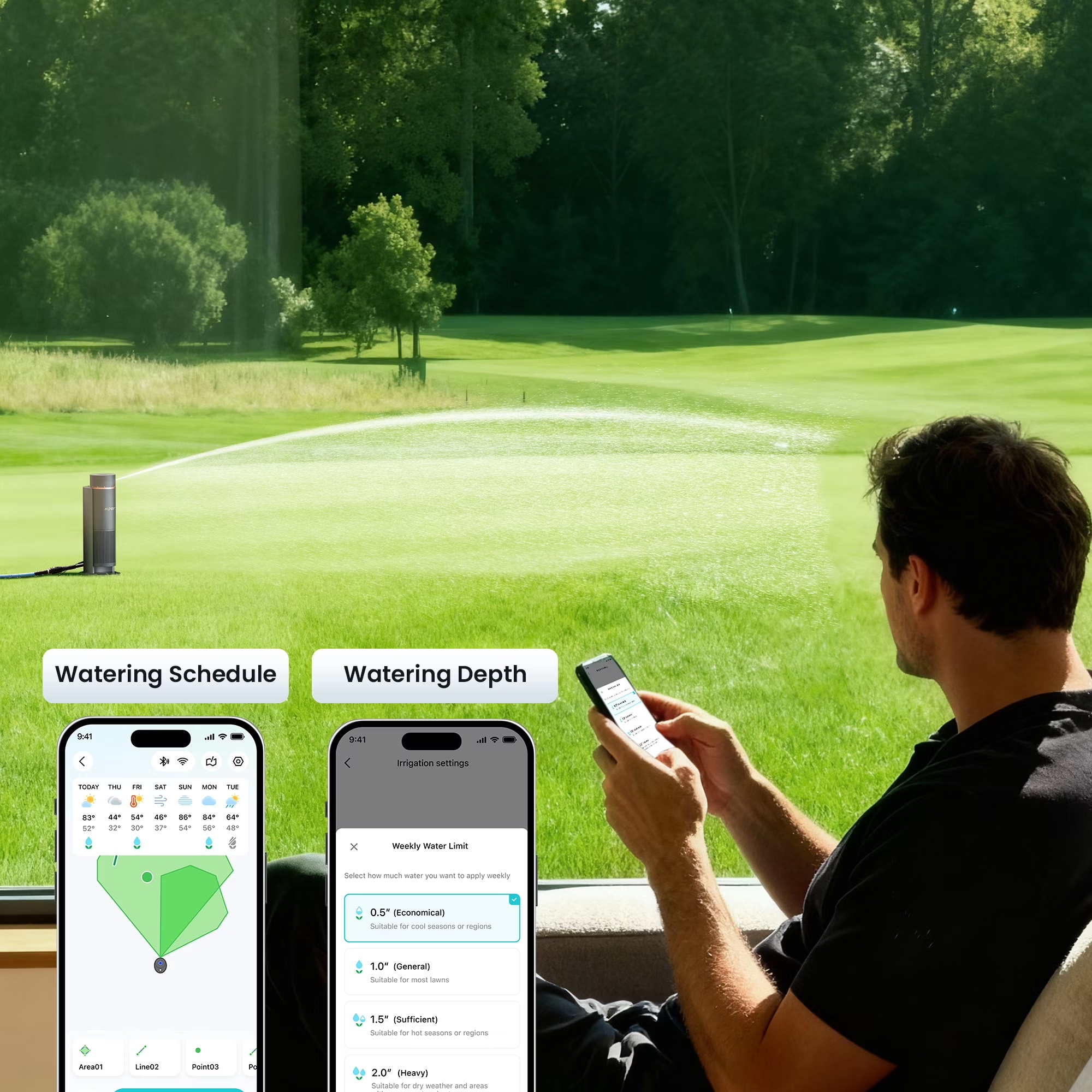 App Controlled Lawn Watering System with 10 Zones