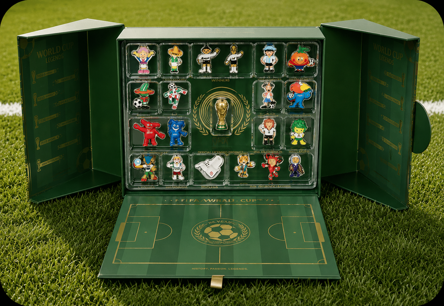 World Cup Mascot Figurine Gift Box – 16 Classic Figures