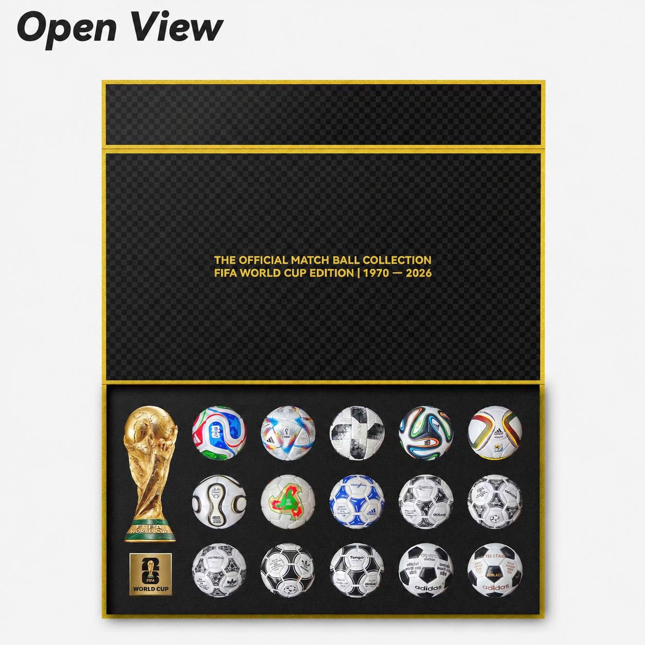 1970–2026 World Cup Mini Match Ball Collection Display Box