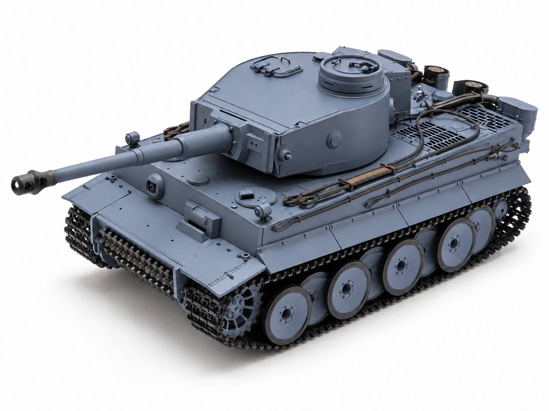 1/16 scale RC shooting tank full product view