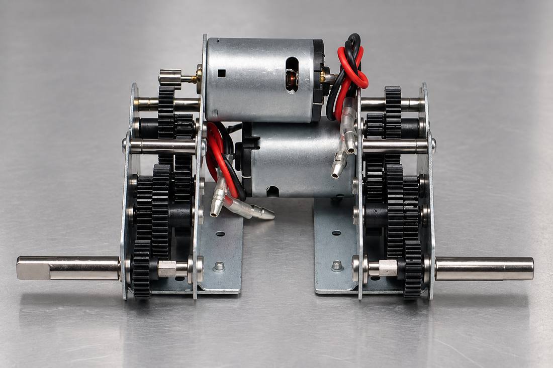 RC tracked model steel gear transmission
