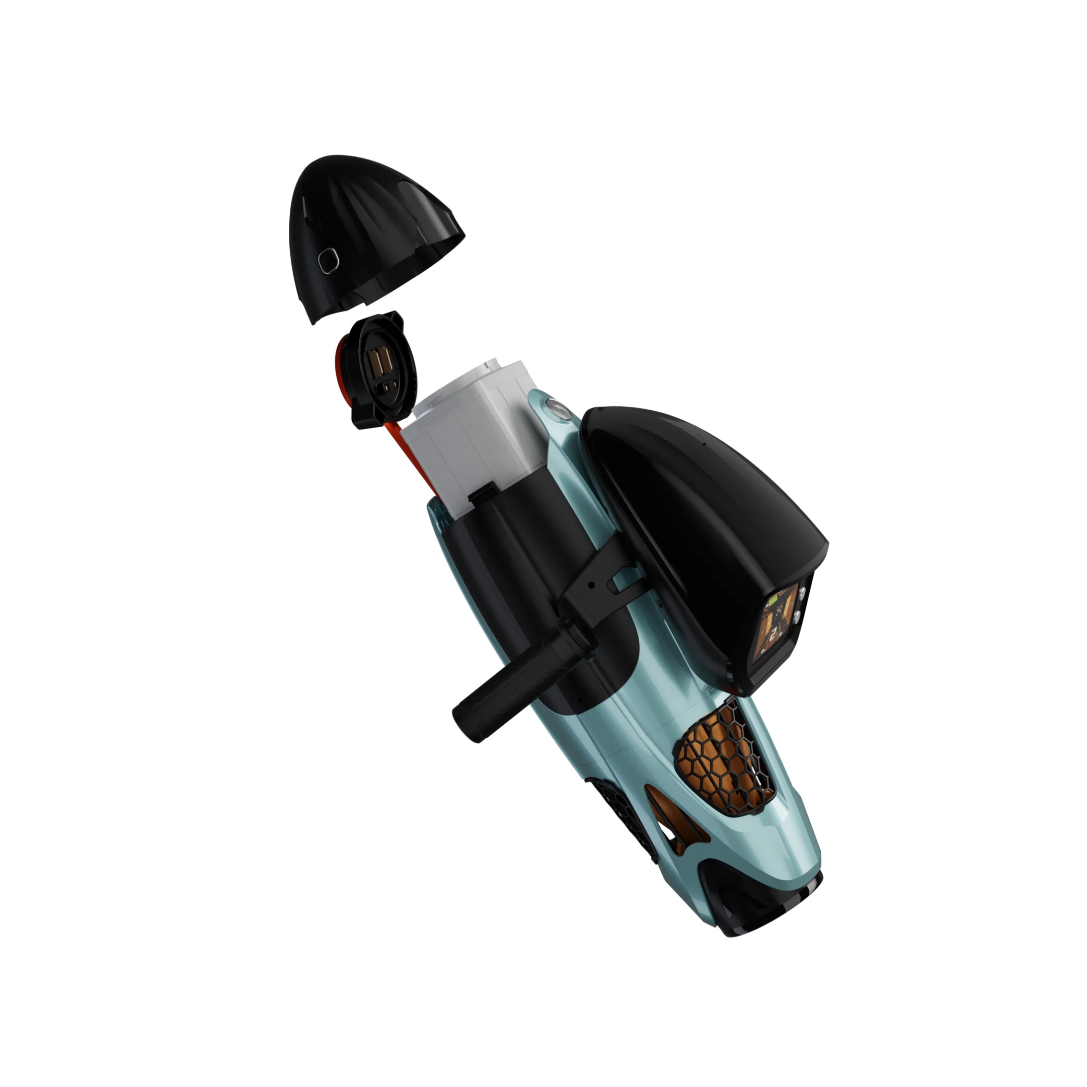 Electric Underwater Scooter with Pump Jet Propulsion for Diving and Snorkeling