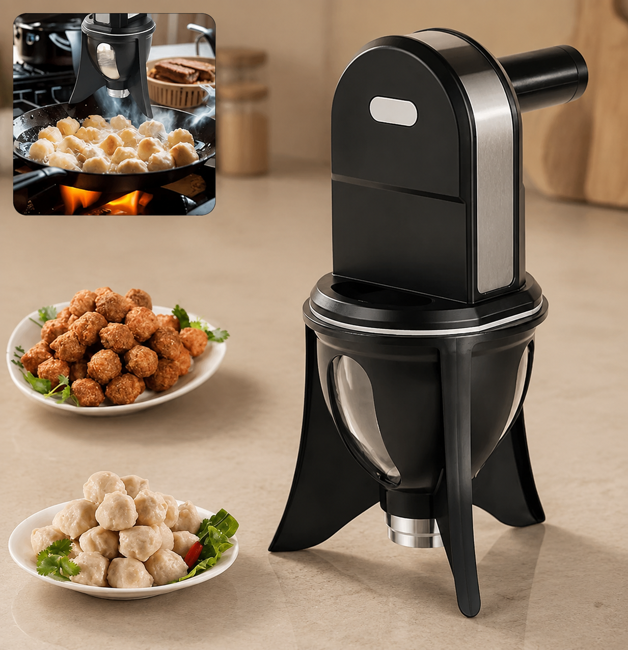 Electric Multi Purpose Meatball and Dough Ball Forming Machine
