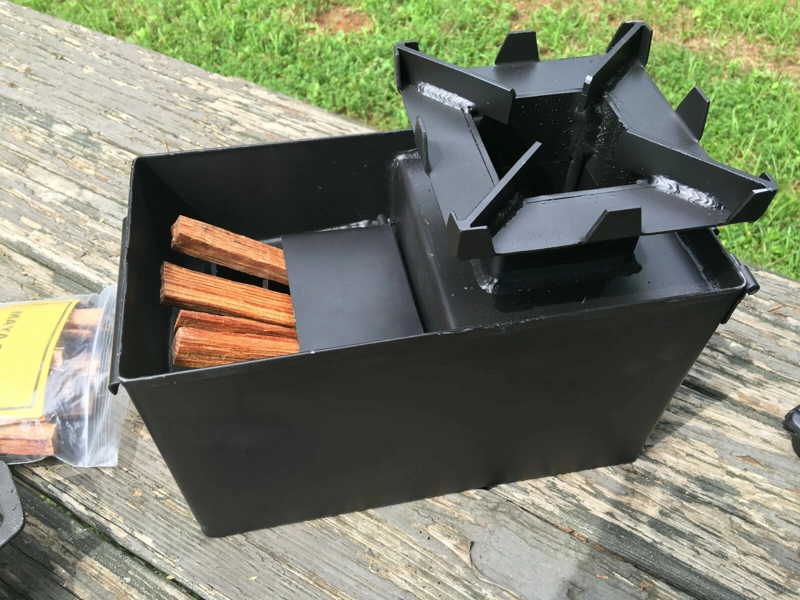 Compact Wood Burning Rocket Stove with Insulated Design