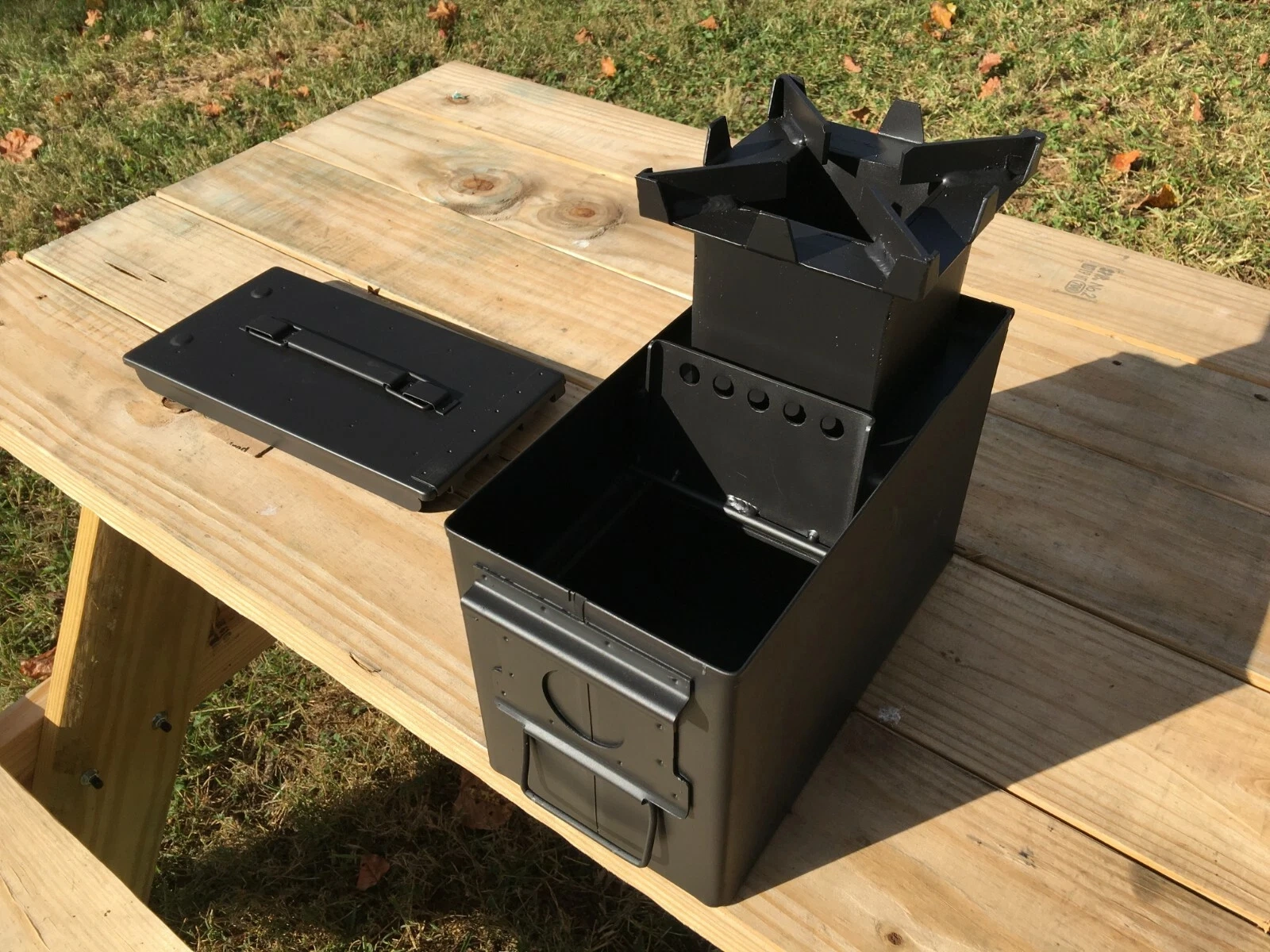 Compact Wood Burning Rocket Stove with Insulated Design