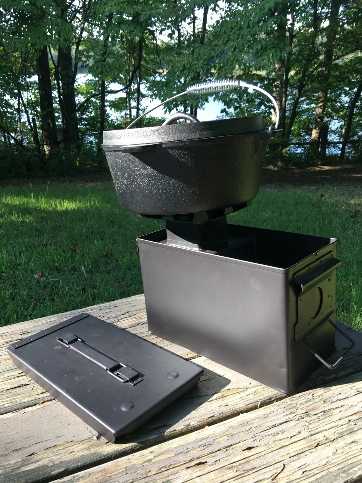 Compact Wood Burning Rocket Stove with Insulated Design
