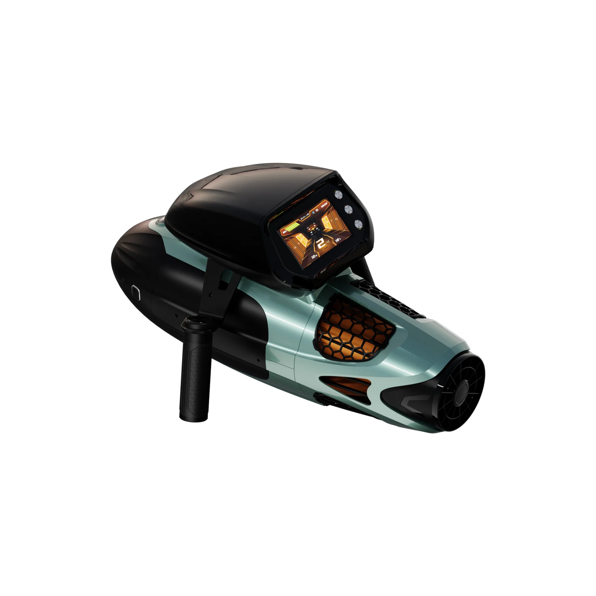 Electric Underwater Scooter with Pump Jet Propulsion for Diving and Snorkeling