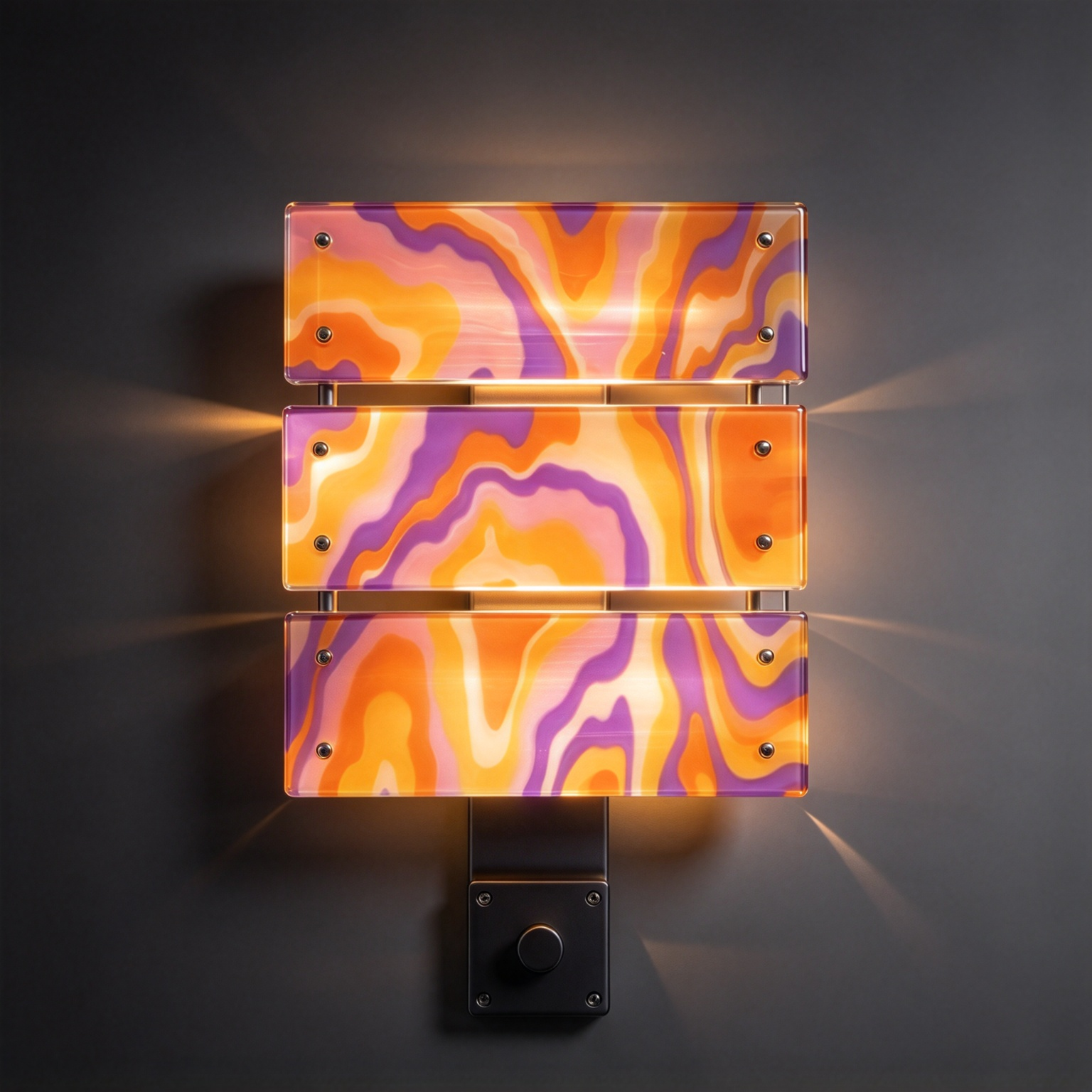 💡 Handmade Acrylic Layered Wall Sconce