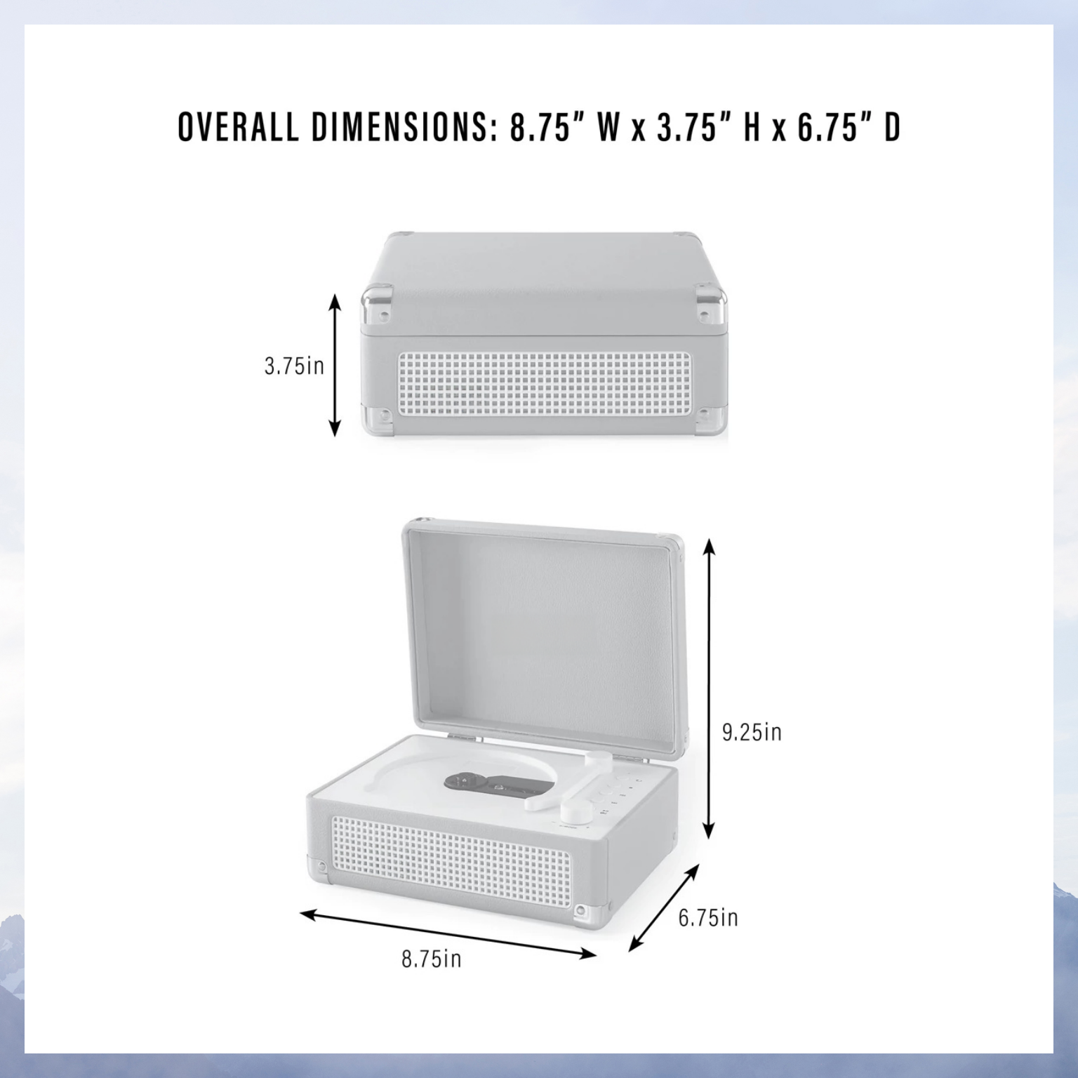 All-in-One Portable CD Player – Bluetooth Connectivity, FM Radio & Built-in Speakers