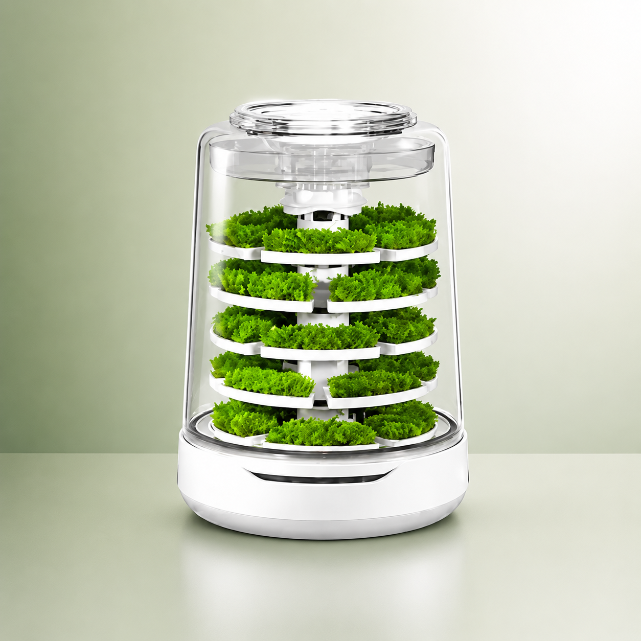 Smart Live‑Moss Terrarium with Fog Humidification & Bluetooth Control, Chemical‑Free Indoor Air Refresh
