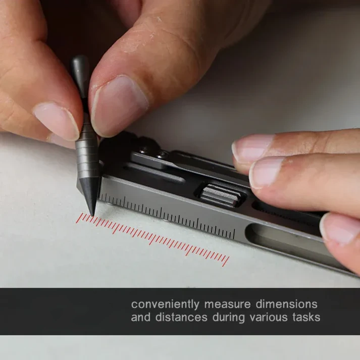 Titanium Multi-Function Pry Bar : 13-in-1 EDC Tool