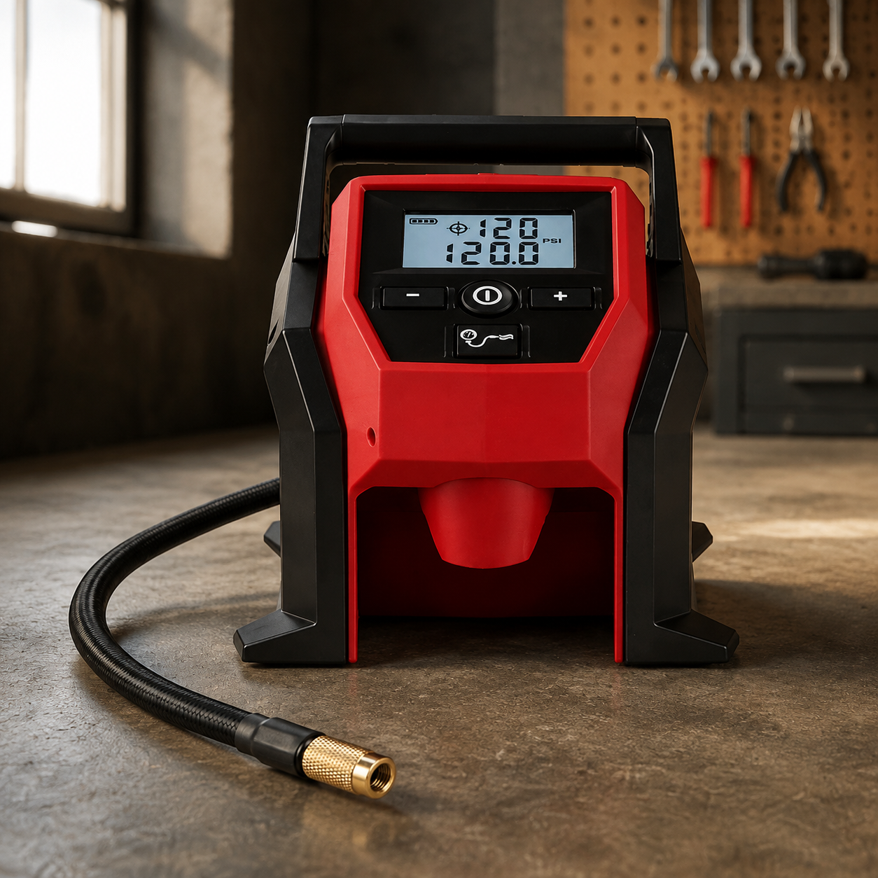 12V Sub-Compact Tyre Inflator | Portable Fast Inflation with 6.0Ah Battery