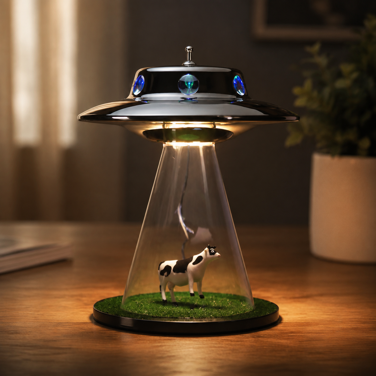 UFO Sci‑Fi Decor Lamp – Touch‑Controlled Ambient LED Light