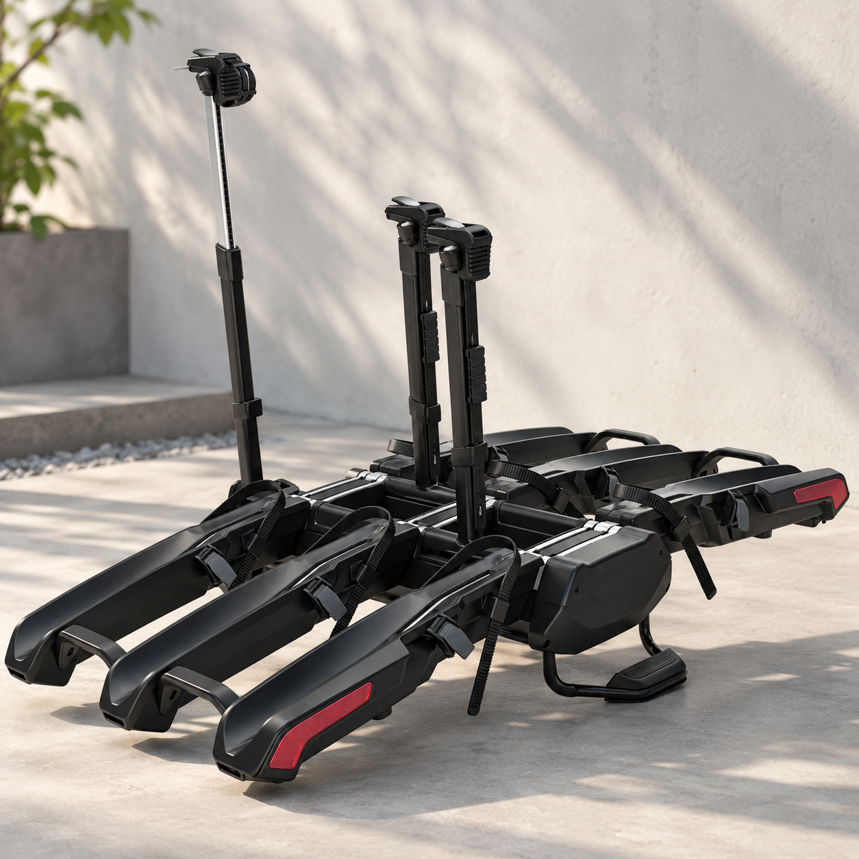 Heavy-Duty Platform Bike Carrier , Tilt-Away Design for Hatch Access & Garage Storage