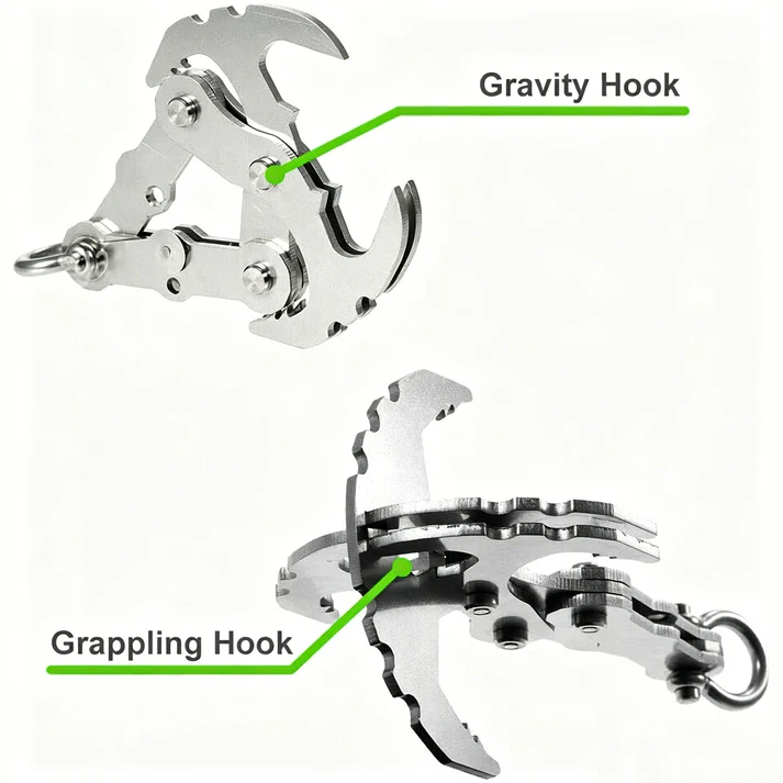 Multifunctional stainless steel gravity hook