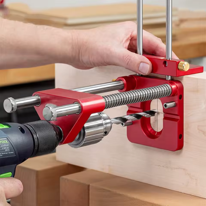 Woodworking Dowel Jig – Portable Drill Hole Positioner for Precision Drilling