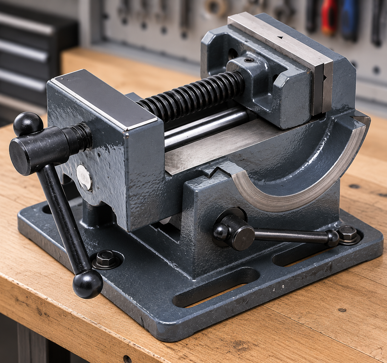 0‑90° Angle Adjustable Vise | High‑Force Clamping for Metal Fabrication