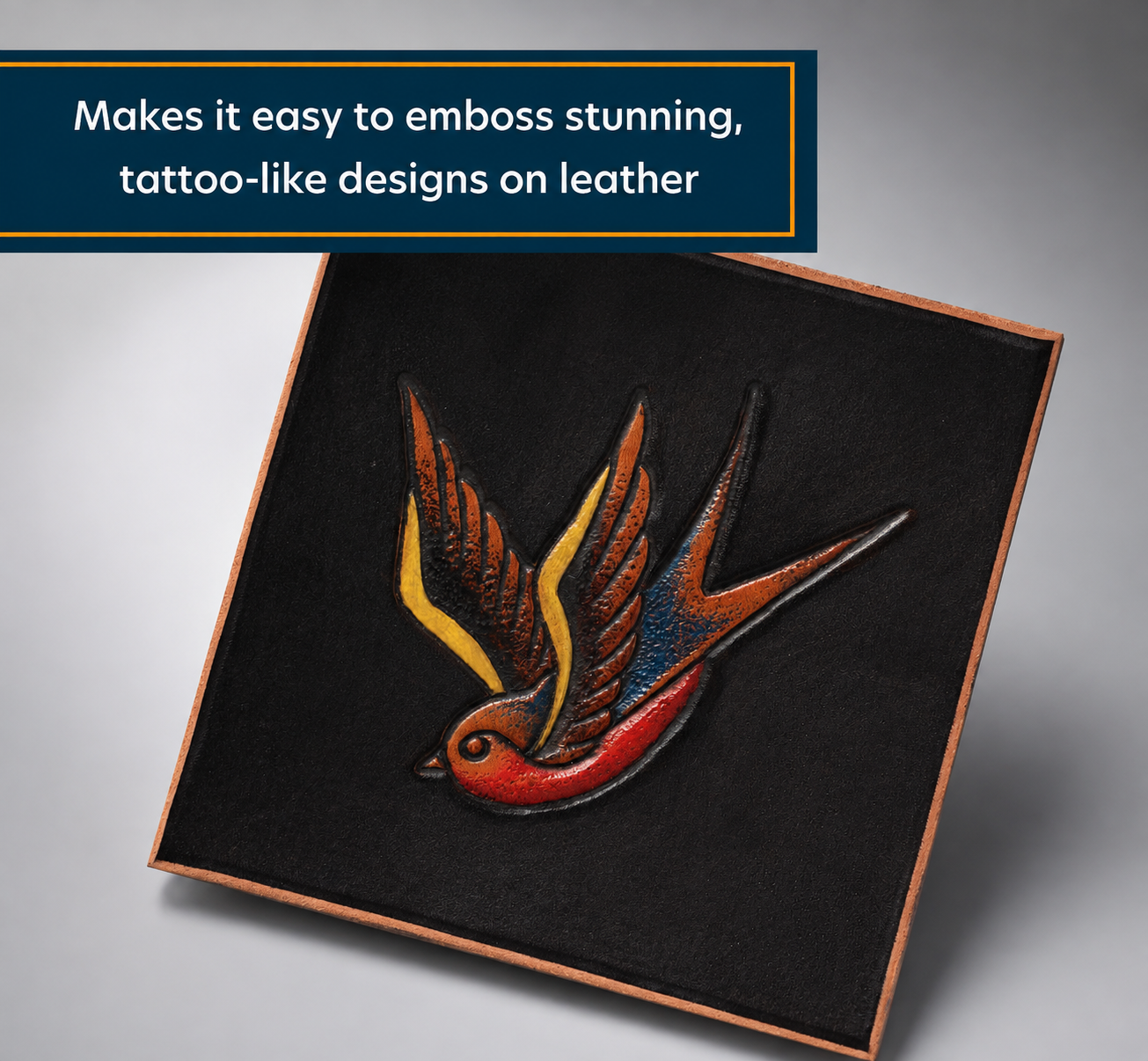 Professional Leather Embosser Kit for Tattoo-Like Leather Art