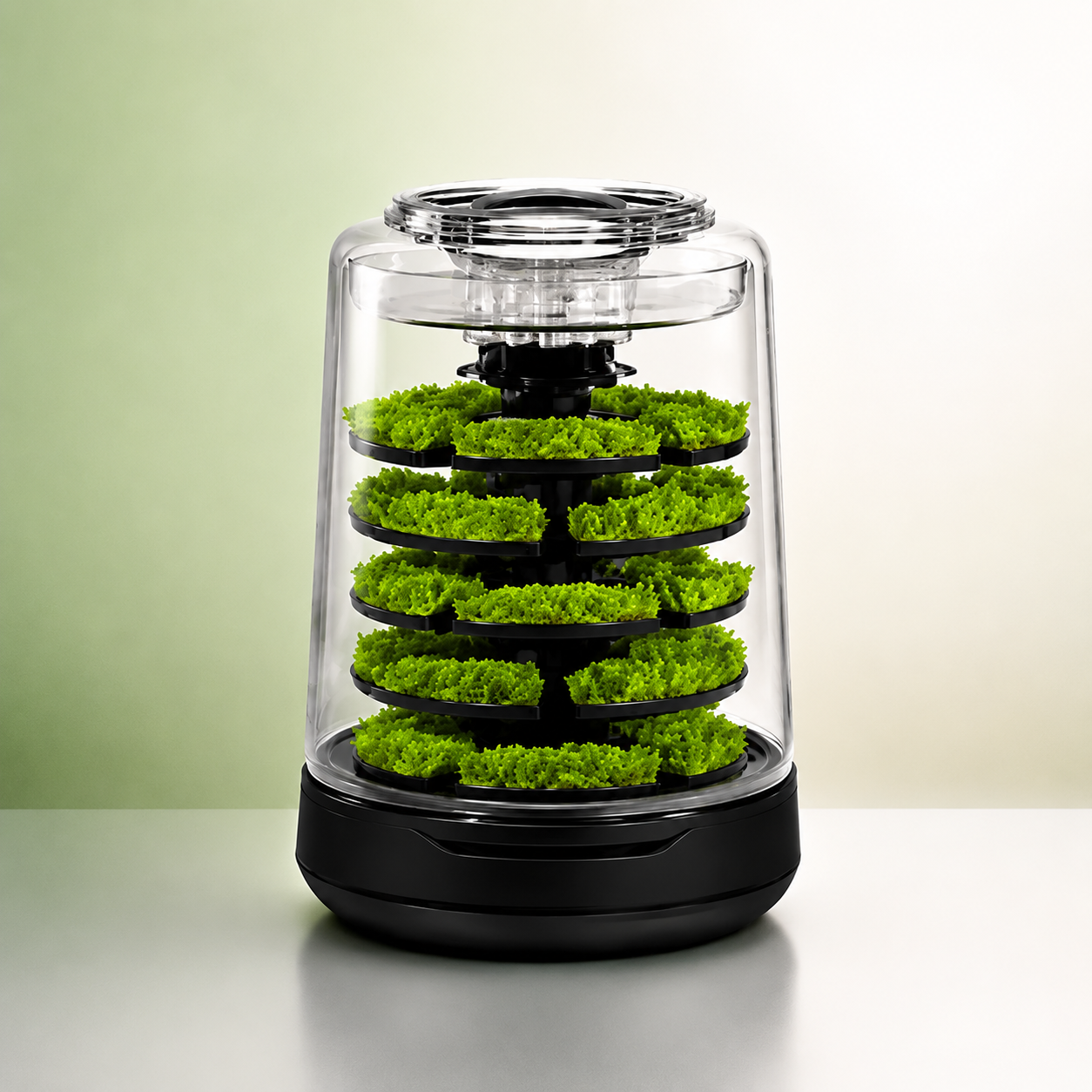 Smart Live‑Moss Terrarium with Fog Humidification & Bluetooth Control, Chemical‑Free Indoor Air Refresh