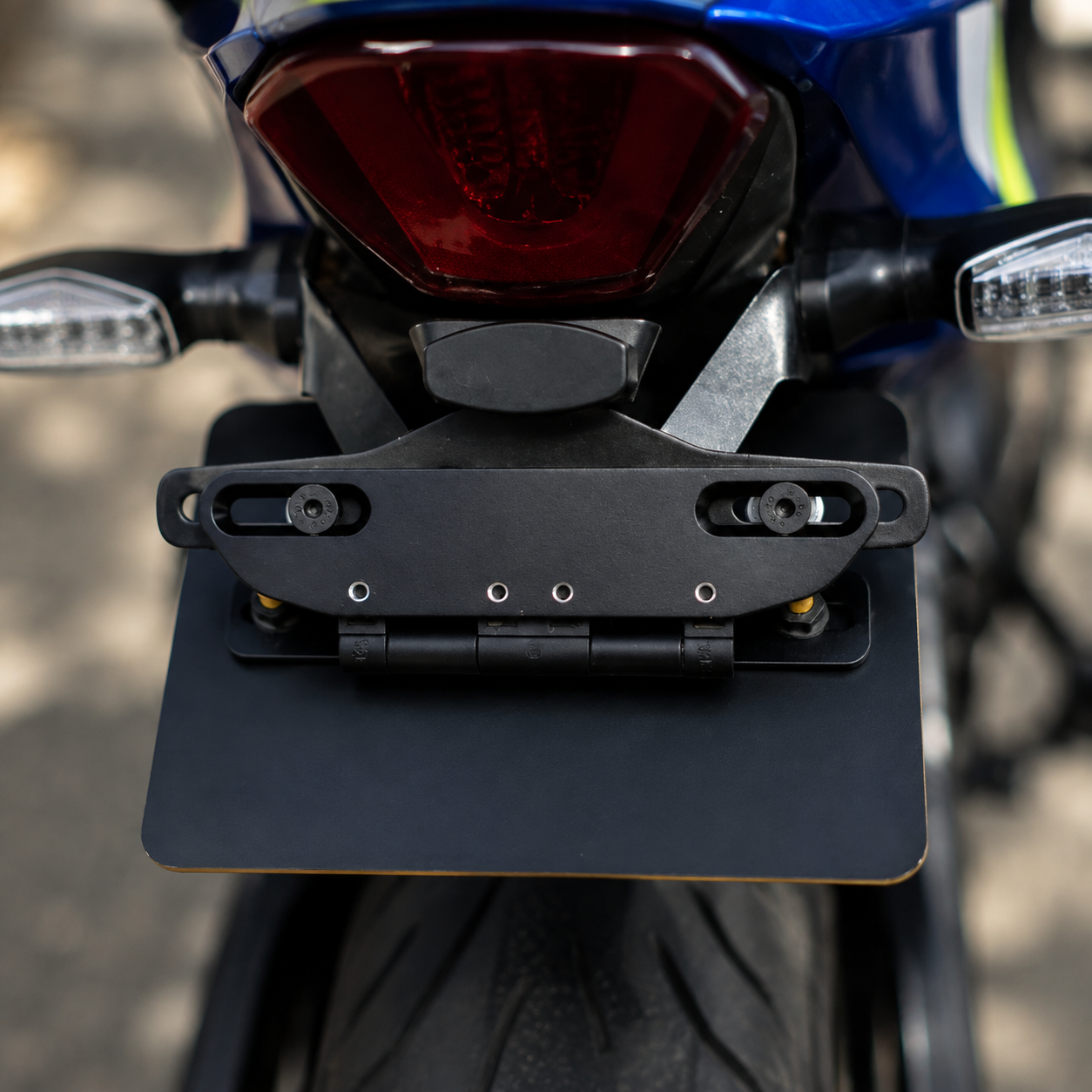 Universal Adjustable Flip Bracket | Flexible Motorcycle License Plate Mount