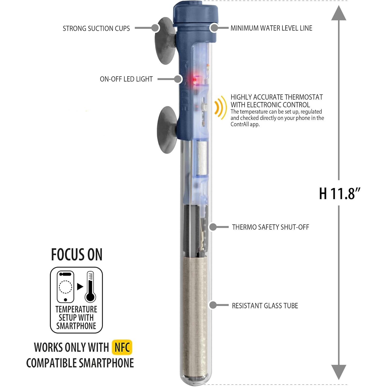 Smart Aquarium Heater : NFC Smartphone Control
