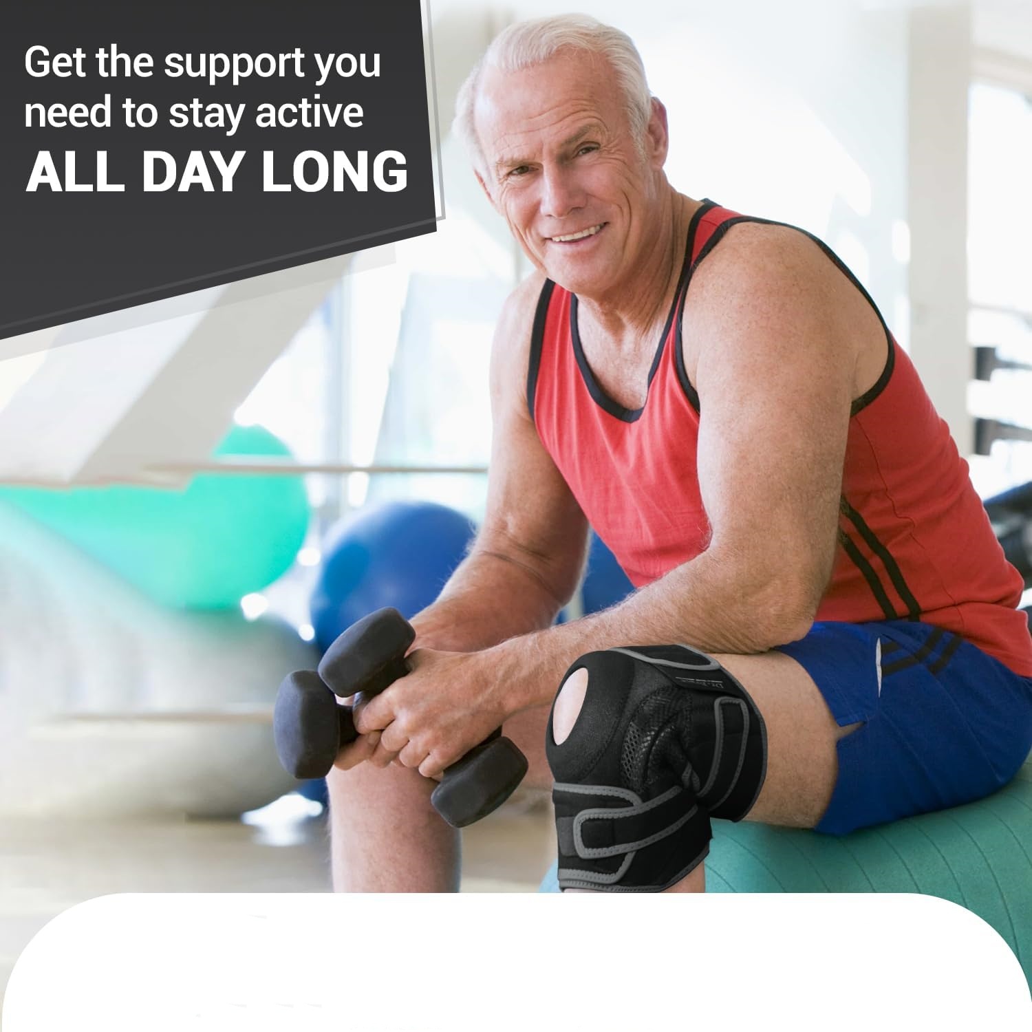 Knee Brace with Gel Pads & Stabilizers : For Daily Support — 🦵💪