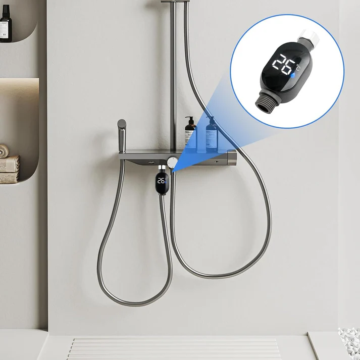 LED Shower Temperature Display Water Thermometer