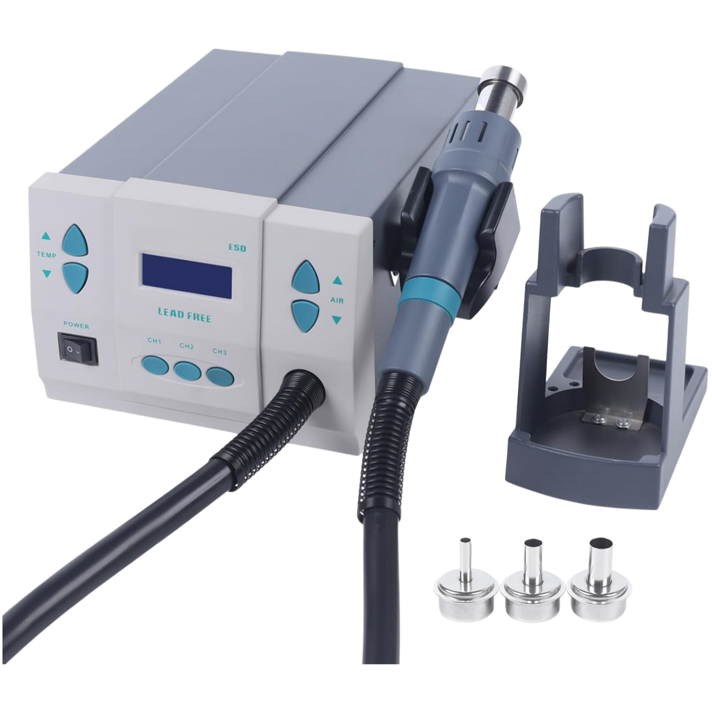 Precision SMD Rework Station – 1000W Digital Hot Air & Soldering Iron Combo
