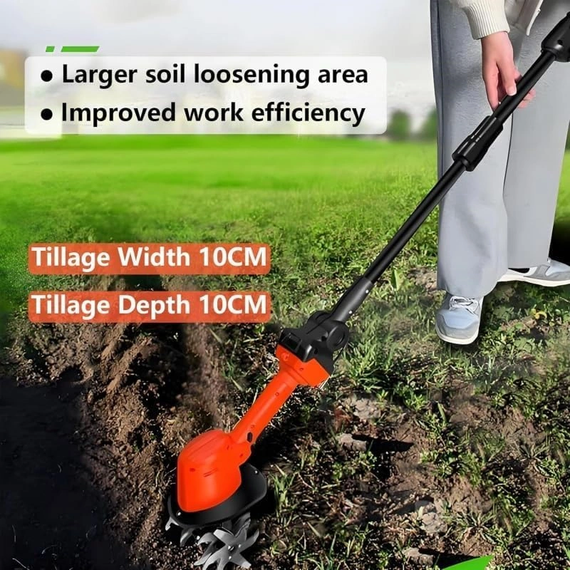 Cordless Mini Tiller Cultivator