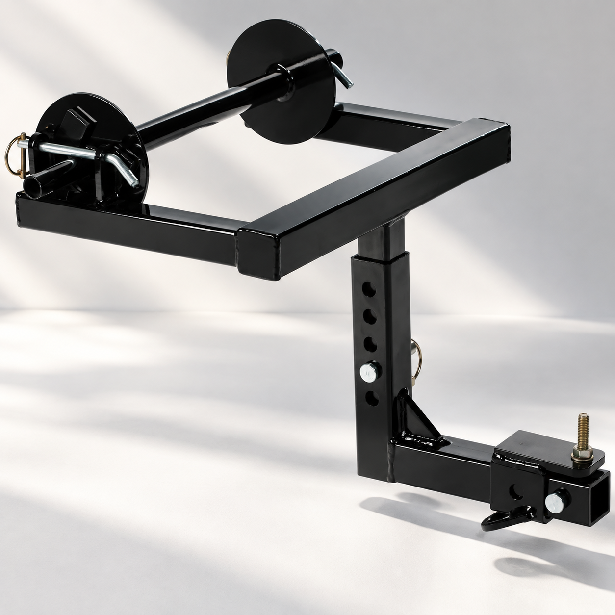 Adjustable Hitch-Mounted Wire Unroller for Farm & Ranch Fencing Projects