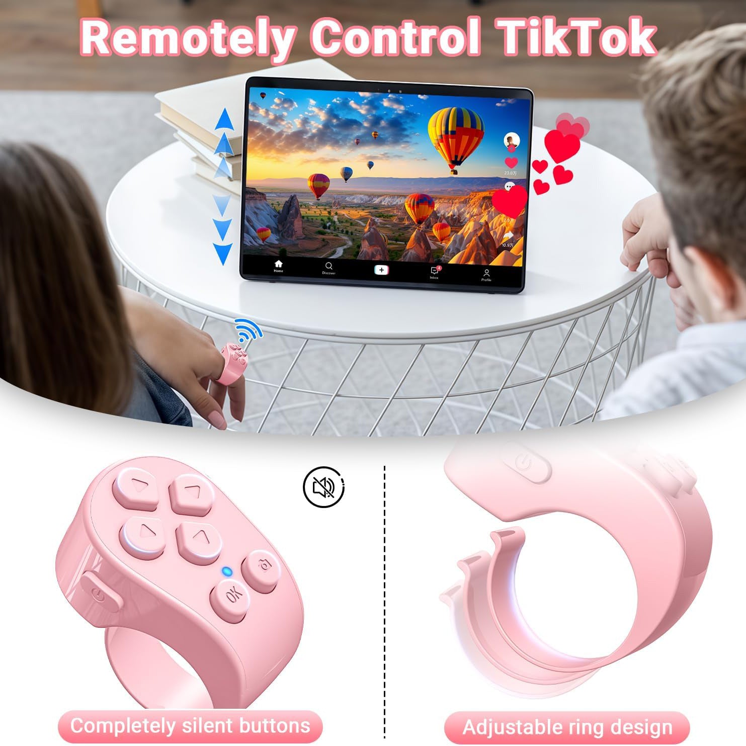 Bluetooth Scroll Ring Remote Controller