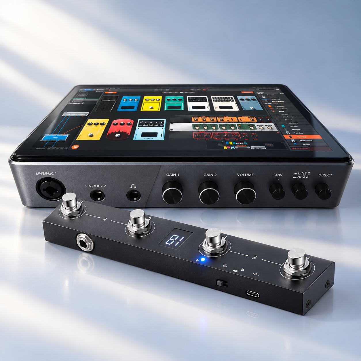 Standalone Touchscreen Music Workstation , All-In-One Recording & Live Performance Unit