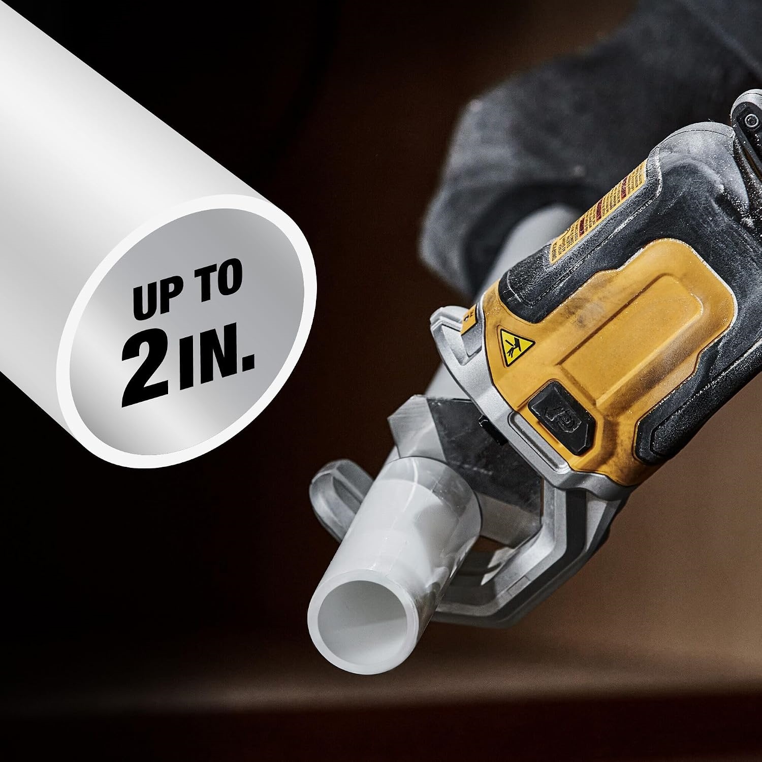 Ratcheting PVC/PEX Cutter with Overhead Mounting Bracket – Hands-Free, One-Stroke Cutting