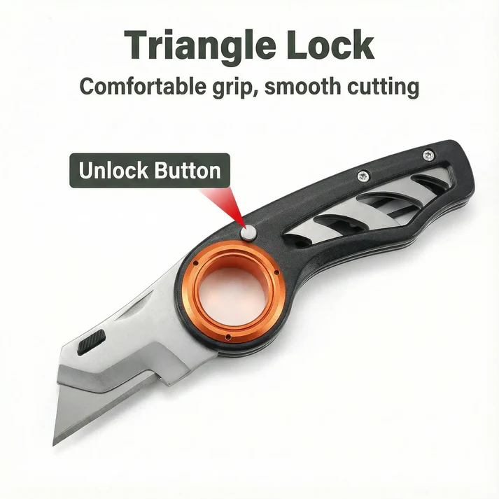 Foldable Multi-Function Utility Box Cutter Knife