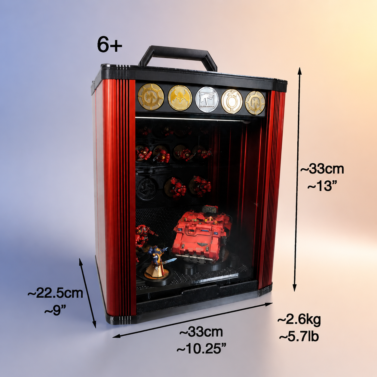 Modular Wargame Carry & Display Case | Aluminum‑ABS Hard Shell for Miniatures, Dice & Terrain