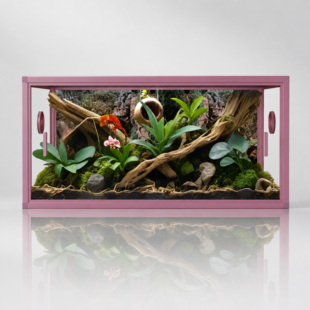 36×18×18 Leopard Gecko Habitat , 50 Gallon Reptile Tank