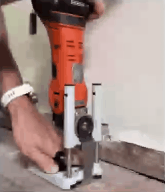 Plunge base kit showing depth stop and positioning guide