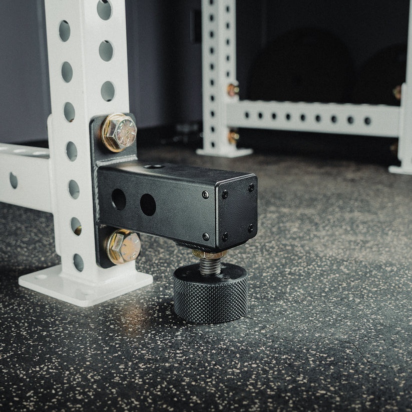 Adjustable Rack Feet | Height Leveling & Band Anchor for Power Racks