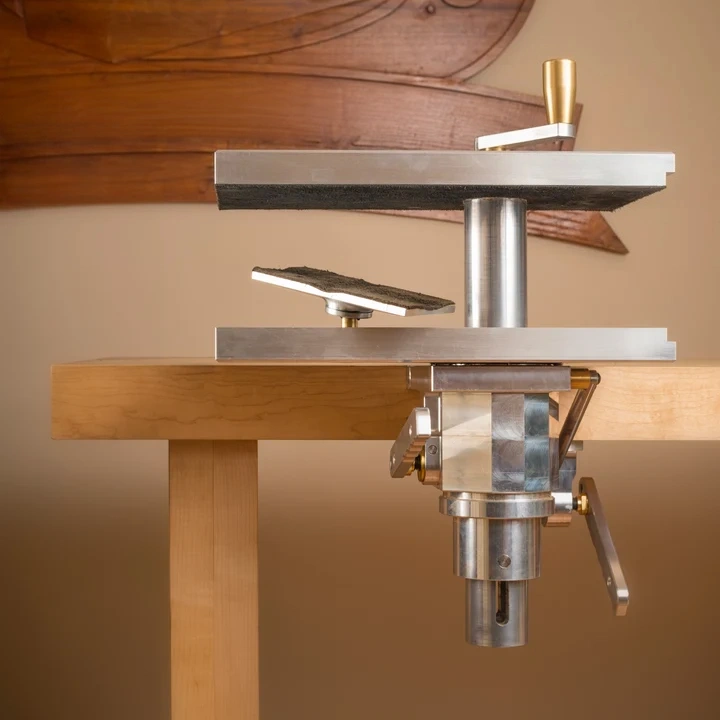 Multi-Angle Tilt Bench Vise for Wood Carving & Instrument Making