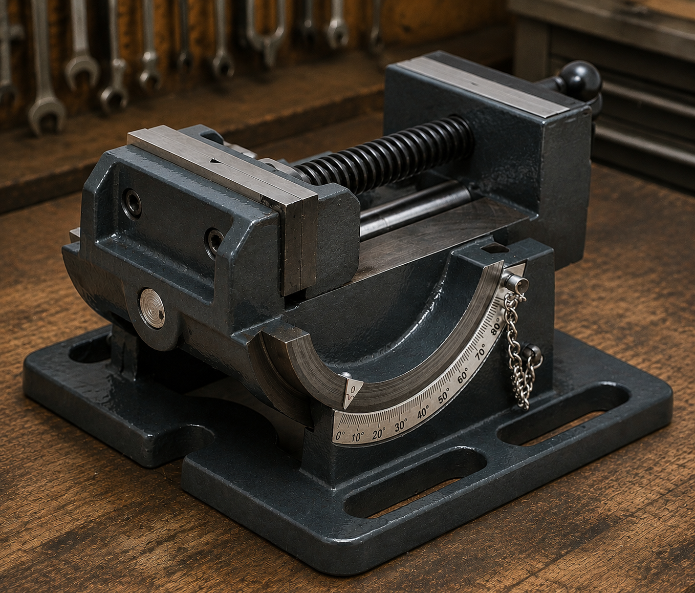 0‑90° Angle Adjustable Vise | High‑Force Clamping for Metal Fabrication