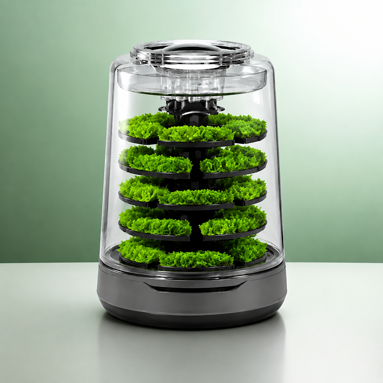 Smart Live‑Moss Terrarium with Fog Humidification & Bluetooth Control, Chemical‑Free Indoor Air Refresh