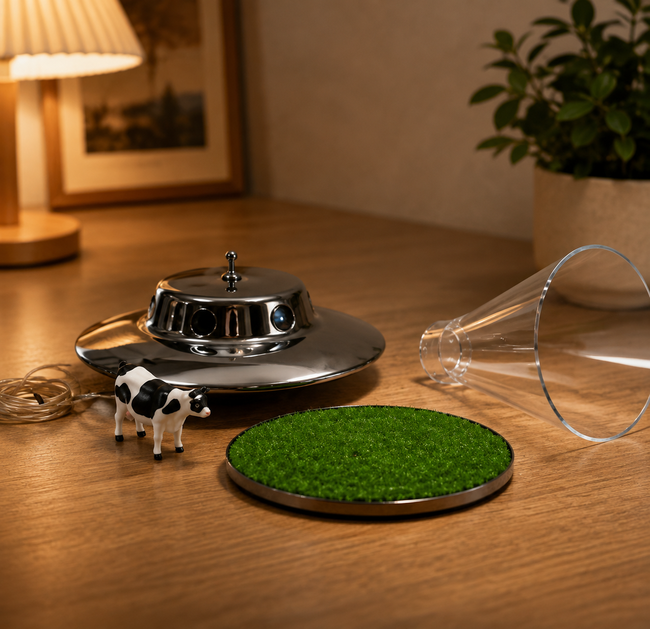 UFO Sci‑Fi Decor Lamp – Touch‑Controlled Ambient LED Light