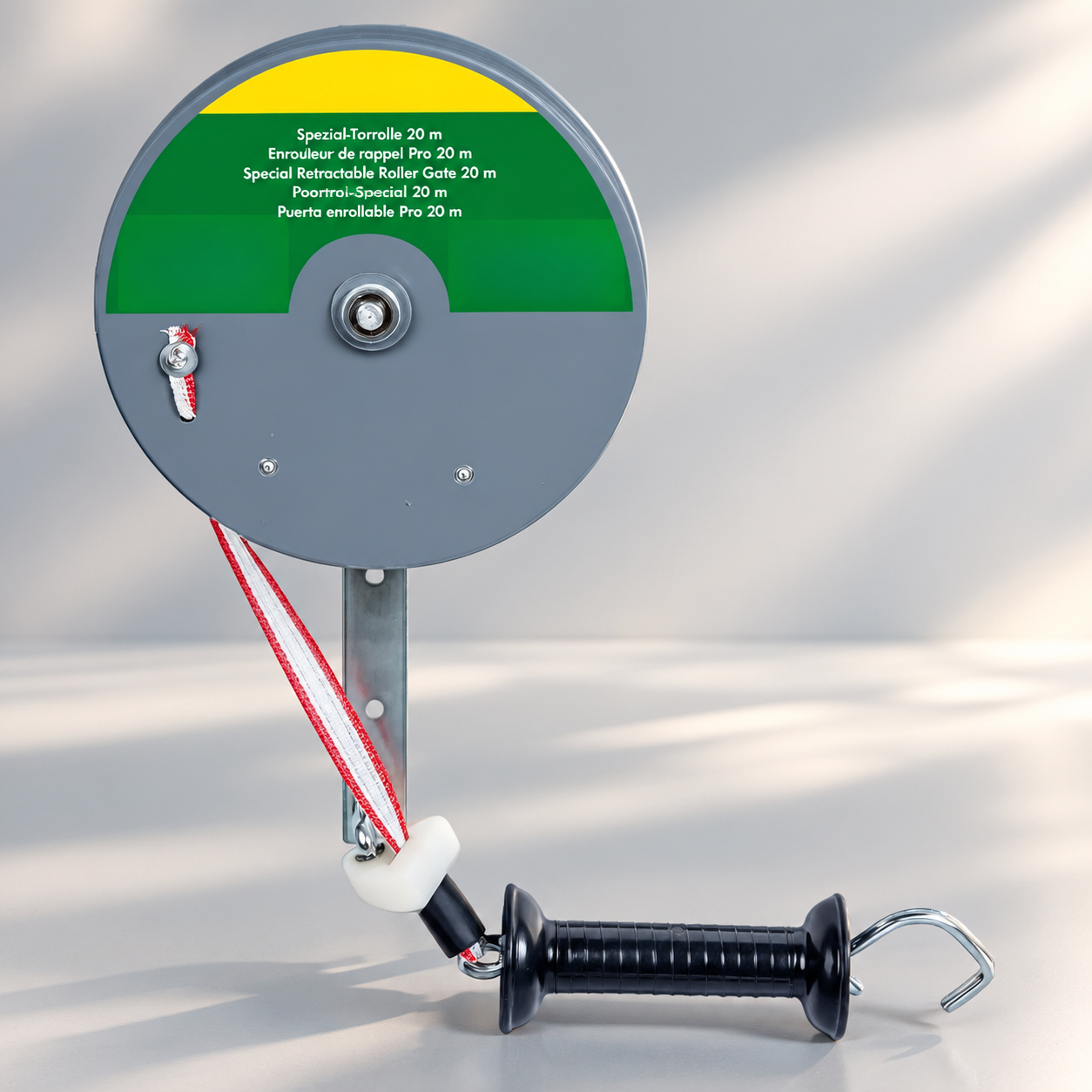 Spring Retractable Electric Fence Roller Gate, 20m 20mm Polytape for Livestock Paddocks